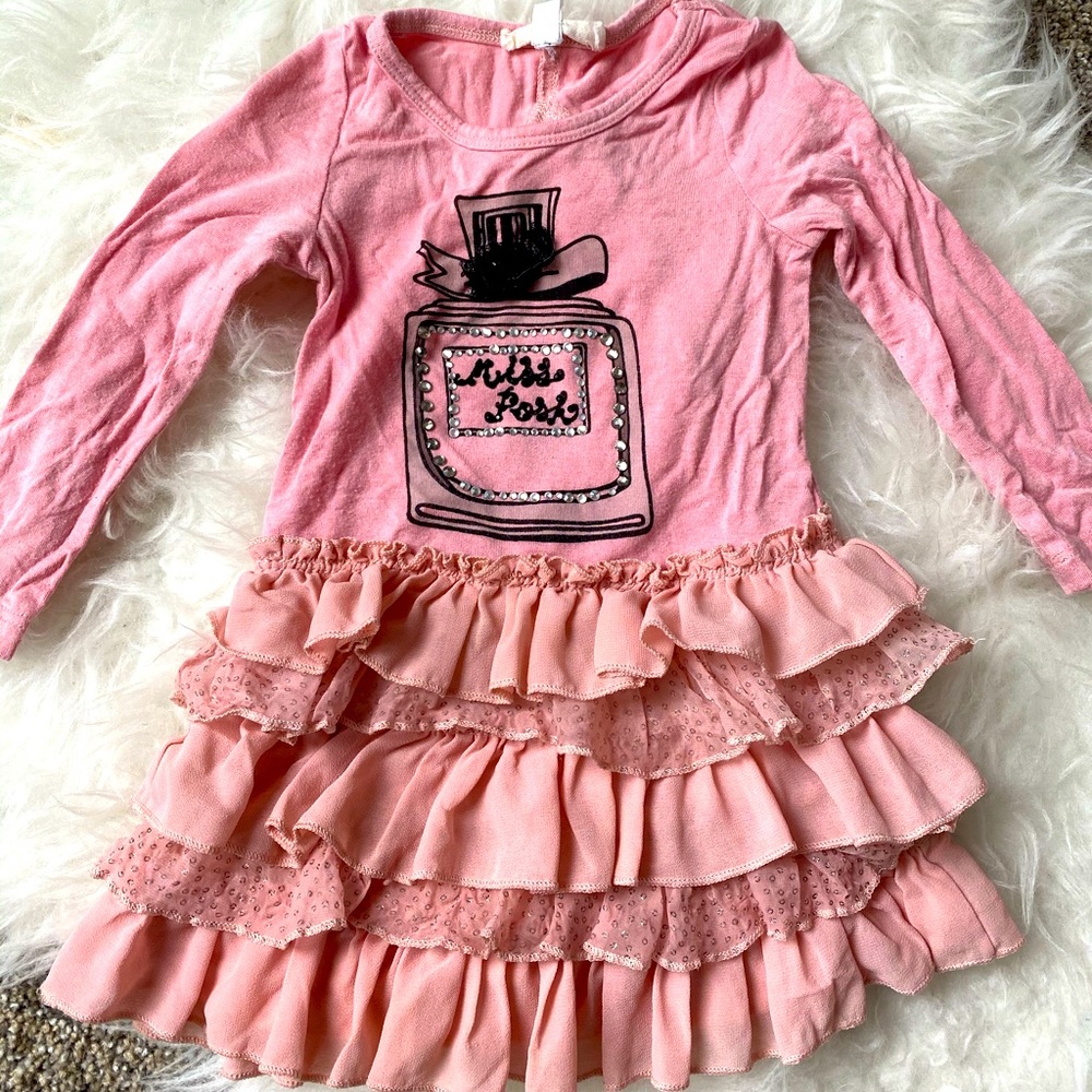 Baby Sara “Miss Posh” ruffle dress 12 mos